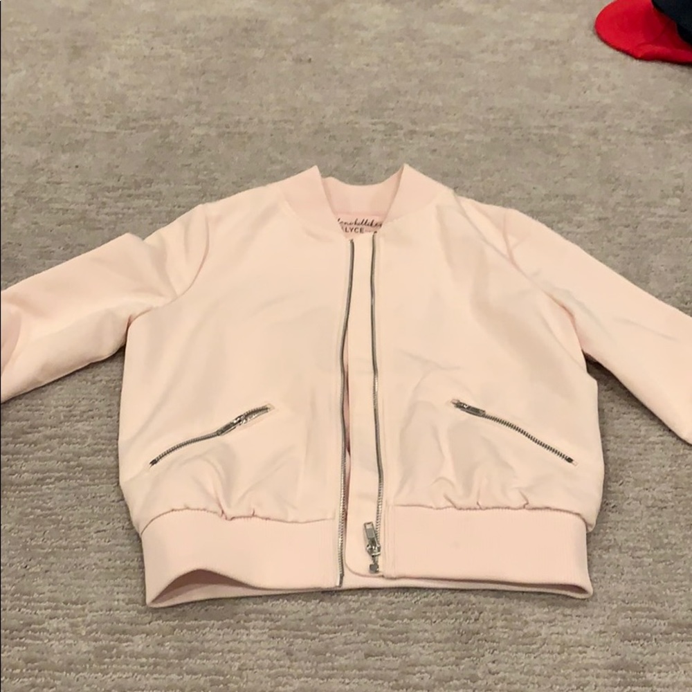 Adorable blush bomber jacket - XS